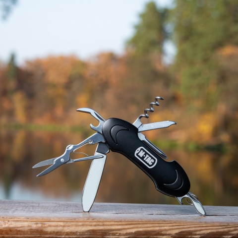 M-TAC Multitool składany 7 narzędzi Steel Black