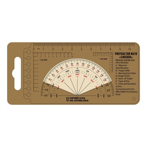 M-TAC Linijka taktyczna Ecopybook Protractor NATO Chicken