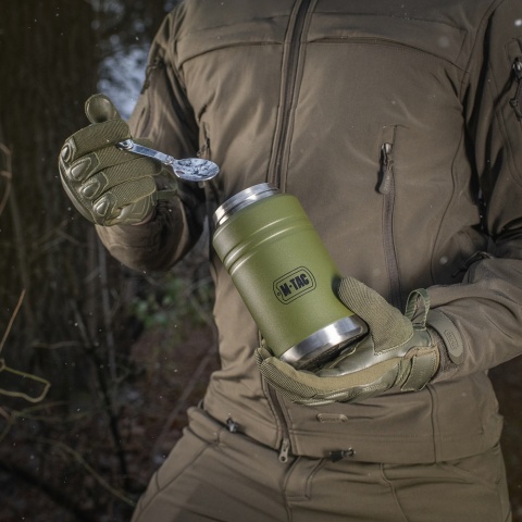 M-TAC Termos na jedzenie 750 ml Olive ze składaną łyżką