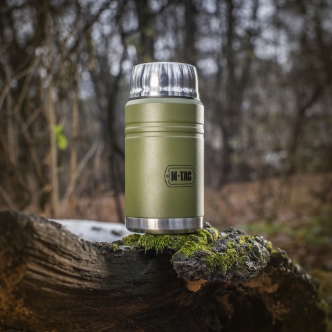 M-TAC Termos na jedzenie 750 ml Olive ze składaną łyżką
