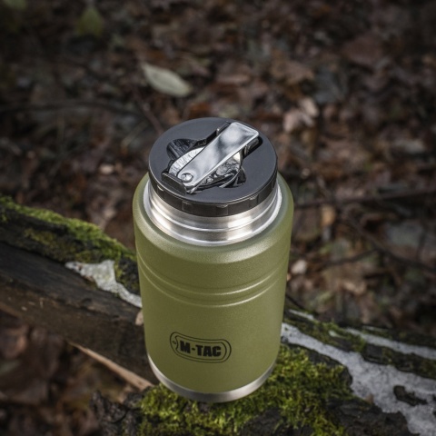 M-TAC Termos na jedzenie 750 ml Olive ze składaną łyżką