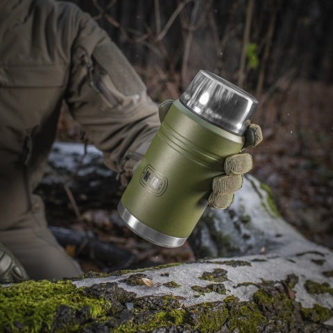 M-TAC Termos na jedzenie 750 ml Olive ze składaną łyżką