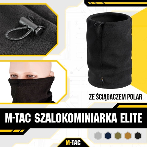 M-TAC Szalokominiarka Elite ze ściągaczem Polar 270 g/m2 Black L/XL
