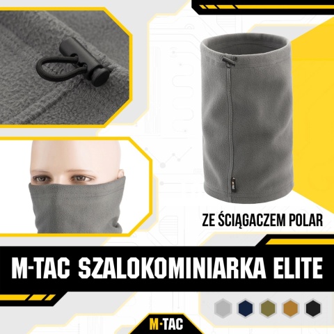 M-TAC Szalokominiarka Elite ze ściągaczem Polar 270 g/m2 Grey L/XL
