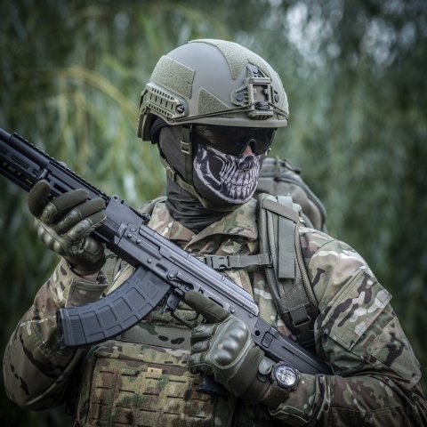 M-TAC Szalokominiarka Lekka Reaper Skull Olive