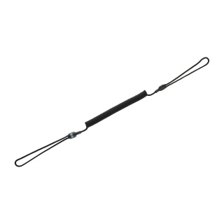 M-TAC Smycz Retraktor Medium kombinowana z D-ringiem Black