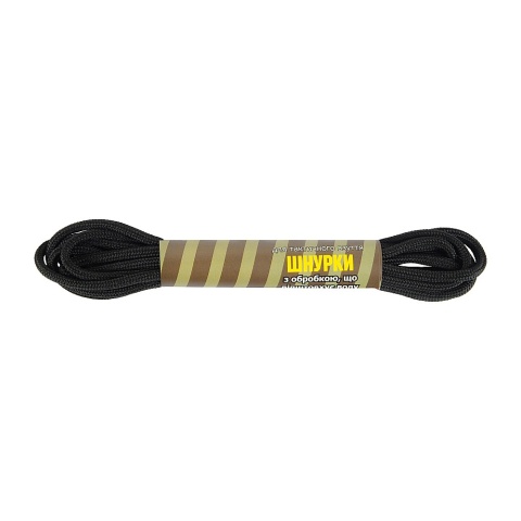 M-TAC Sznurowadła z impregnacją hydrofobową Włochy Black 175cm
