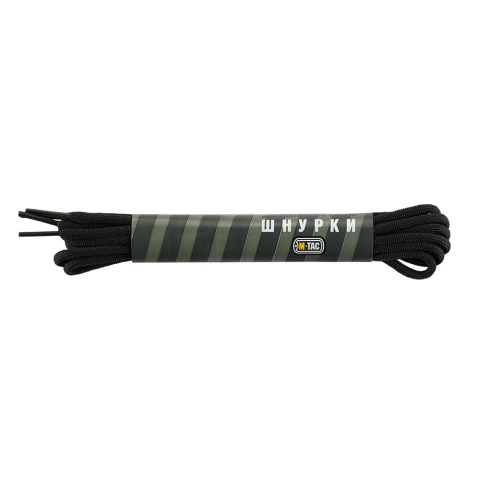 M-TAC Sznurowadła Nylon Mil-Spec Black 185cm