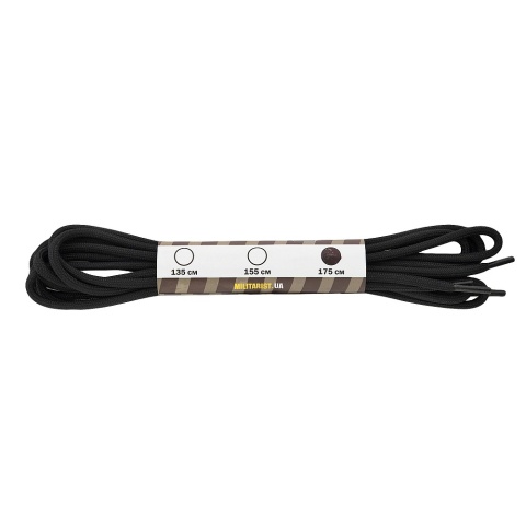 M-TAC Sznurowadła z impregnacją Black 175cm