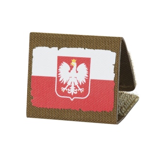 M-TAC Naszywka na rzep Flaga Polski White Red Coyote