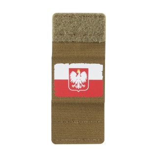 M-TAC Naszywka na rzep Flaga Polski White Red Coyote
