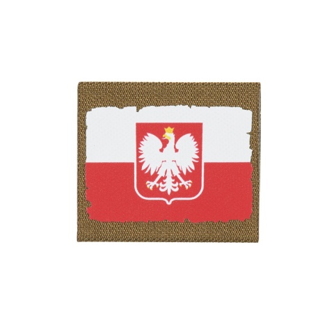 M-TAC Naszywka na rzep Flaga Polski White Red Coyote