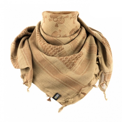 M-TAC Chusta Shemagh Pirate Skull Coyote Brown