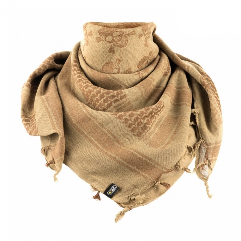 M-TAC Chusta męska ochronna Shemagh Pirate Skull Coyote Brown