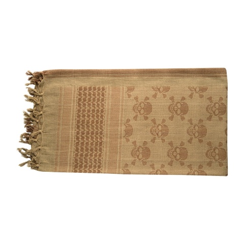 M-TAC Chusta męska ochronna Shemagh Pirate Skull Coyote Brown