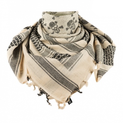 M-TAC Chusta Shemagh Pirate Skull Coyote Black