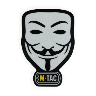 M-TAC Naklejka Anonymous Odblaskowa Black