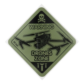 M-TAC Naklejka Drones Zone Large Ranger Green