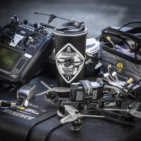 M-TAC Naklejka Drones Zone Reflective Small Black