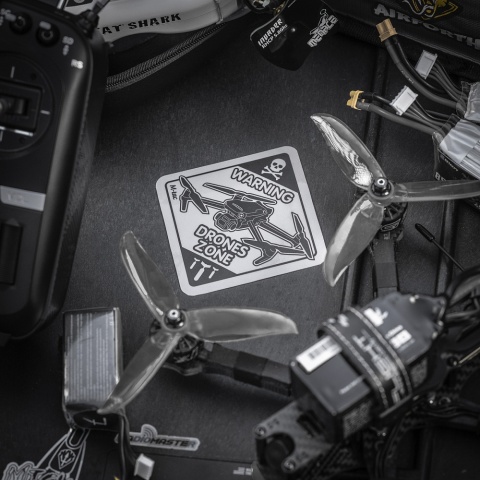 M-TAC Naklejka Drones Zone Reflective Small Black