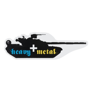 M-TAC Naklejka Heavy Metal Black