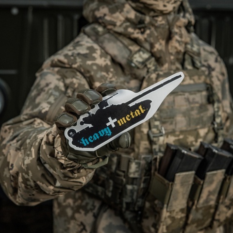 M-TAC Naklejka Heavy Metal Black