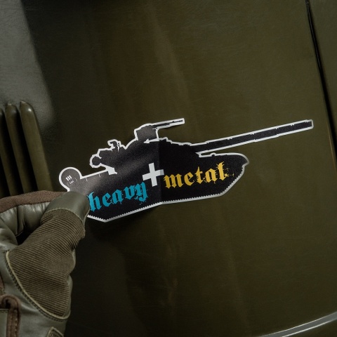 M-TAC Naklejka Heavy Metal Black