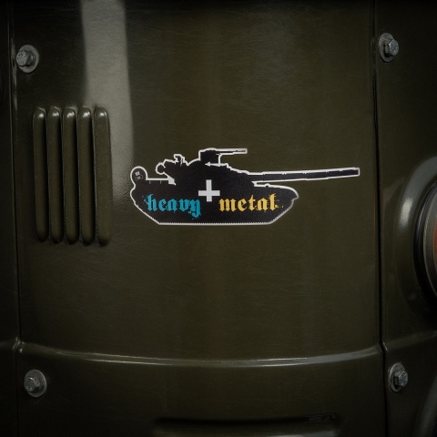 M-TAC Naklejka Heavy Metal Black
