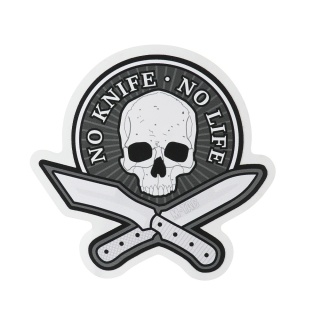 M-TAC Naklejka No Knife No Life Reflective Black
