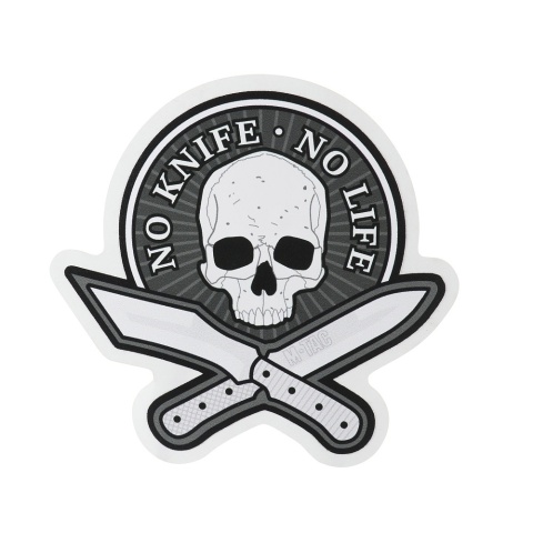 M-TAC Naklejka No Knife No Life Reflective Black