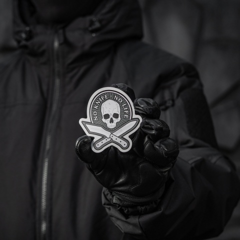 M-TAC Naklejka No Knife No Life Reflective Black