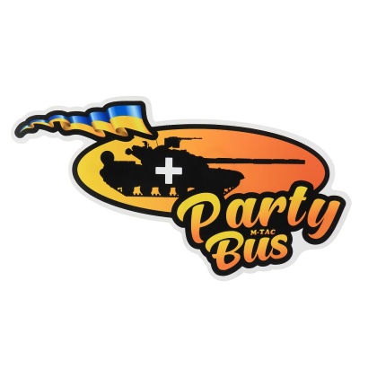 M-TAC Naklejka Party Bus Large Yellow Orange
