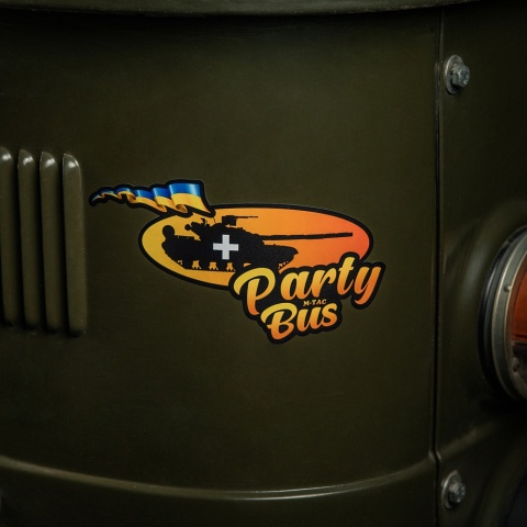 M-TAC Naklejka Party Bus Large Yellow Orange