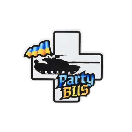 M-TAC Naklejka Party Bus Small Yellow Blue