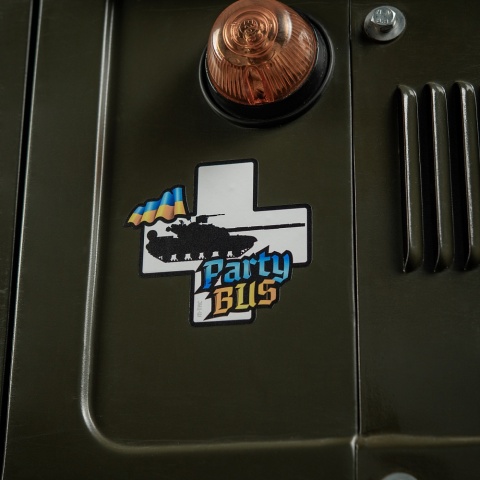 M-TAC Naklejka Party Bus Small Yellow Blue