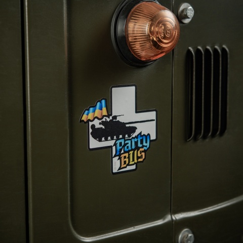 M-TAC Naklejka Party Bus Small Yellow Blue
