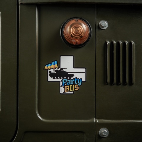M-TAC Naklejka Party Bus Small Yellow Blue