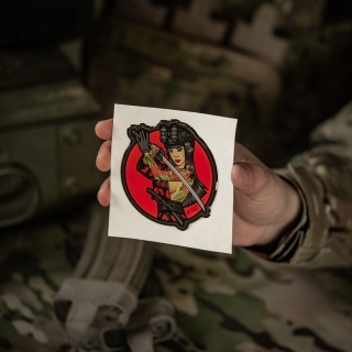 M-TAC Naklejka Tactical Girl No 3 Czaszka na Ramieniu