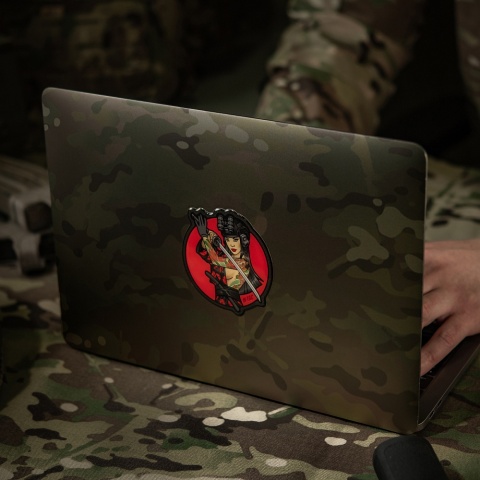 M-TAC Naklejka Tactical Girl No 3 Czaszka na Ramieniu