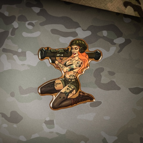 M-TAC Naklejka Tactical Girl 10 AT4 Tattoo