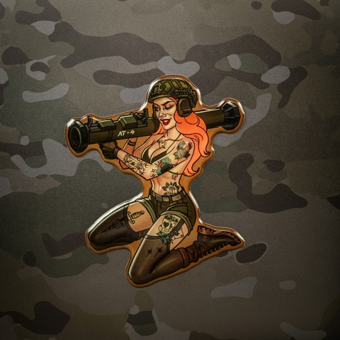 M-TAC Naklejka Tactical Girl 10 AT4 Tattoo