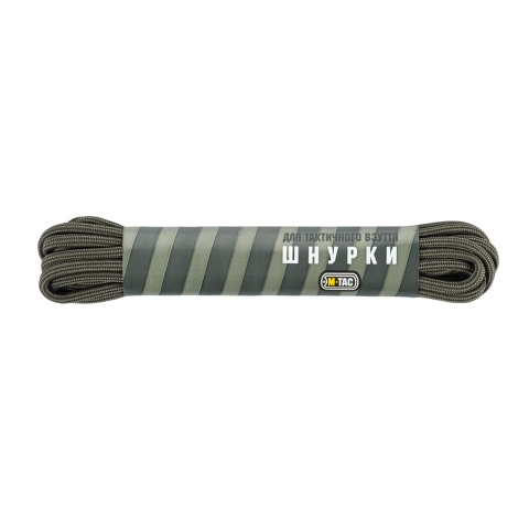 M-TAC Sznurowadła Typ 3 Dark Olive Green Stripes 135