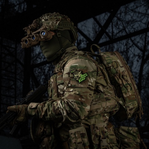 M-TAC Naszywka na rzep Patch See in the dark as a Predator PVC Black Olive