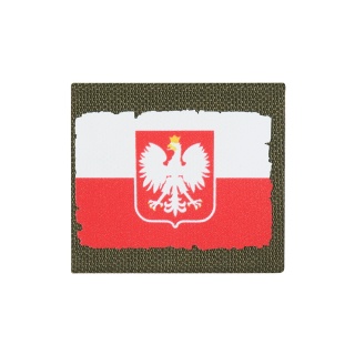 M-TAC Naszywka na rzep Patch MOLLE Flaga Polski White Red Ranger Green