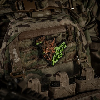 M-TAC Naszywka na rzep Patch See in the dark like a Predator PVC Black Coyote