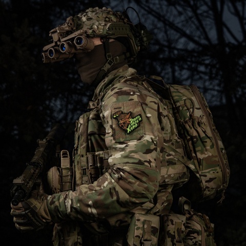 M-TAC Naszywka na rzep Patch See in the dark like a Predator PVC Black Coyote