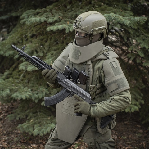 M-TAC Kołnierz ochronny na wkłady balistyczne do kamizelki taktycznej Plate Carrier Cuirass QRS Ranger Green