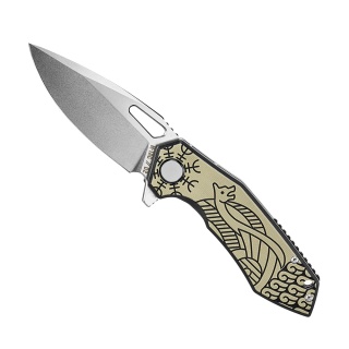 M-TAC Nóż Składany Type 12 Scandinavian Stonewash Black/Sand