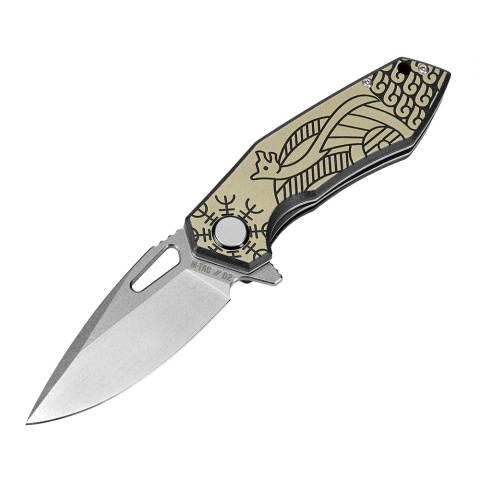 M-TAC Nóż Składany Type 12 Scandinavian Stonewash Black/Sand