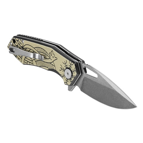 M-TAC Nóż Składany Type 12 Scandinavian Stonewash Black/Sand